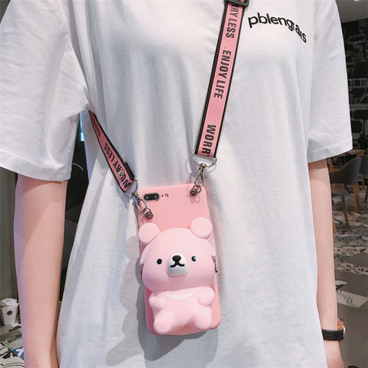 Funda Monedero Teléfono Osito Adorable - Image 6