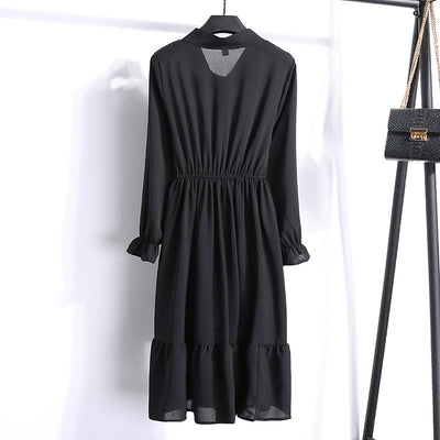 Vestido Floral de Chifón Coreano para Primavera - Image 13