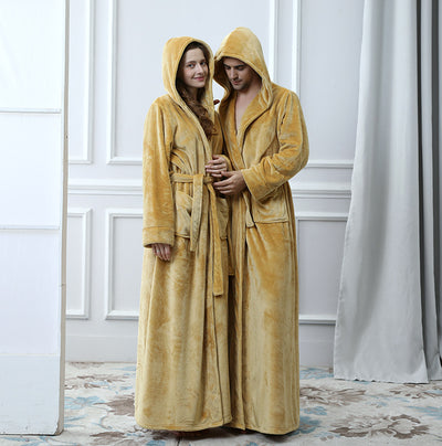 Bata Hooded de Terciopelo Mink para Hombre y Mujer - Image 13