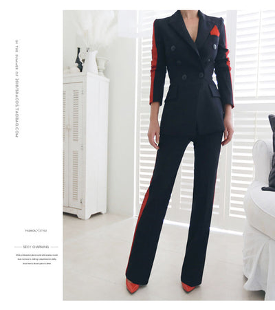 Blazer Ejecutivo Doble Botonadura Ajustado para Mujer - Image 6