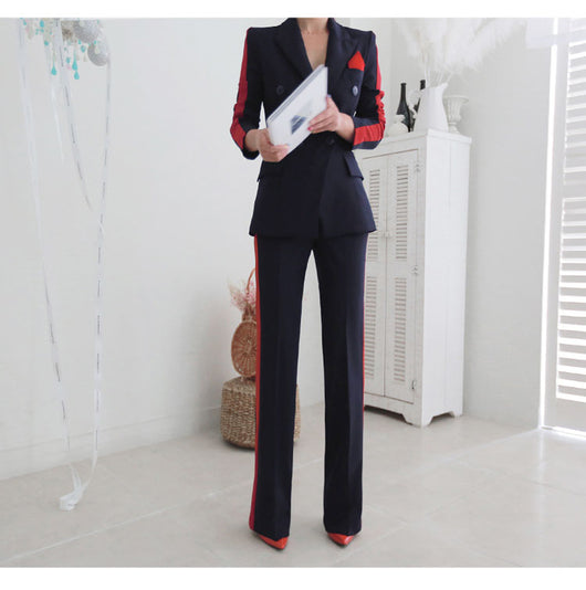 Blazer Ejecutivo Doble Botonadura Ajustado para Mujer - Image 8