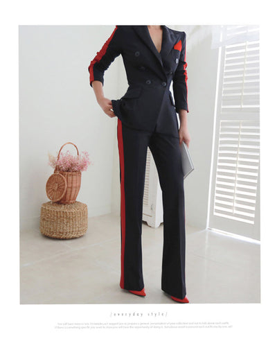 Blazer Ejecutivo Doble Botonadura Ajustado para Mujer - Image 9