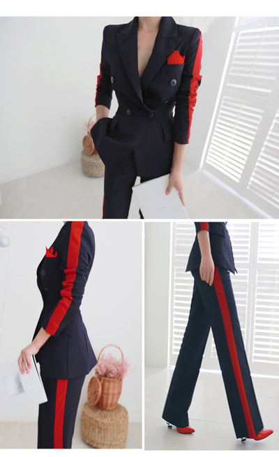 Blazer Ejecutivo Doble Botonadura Ajustado para Mujer - Image 10