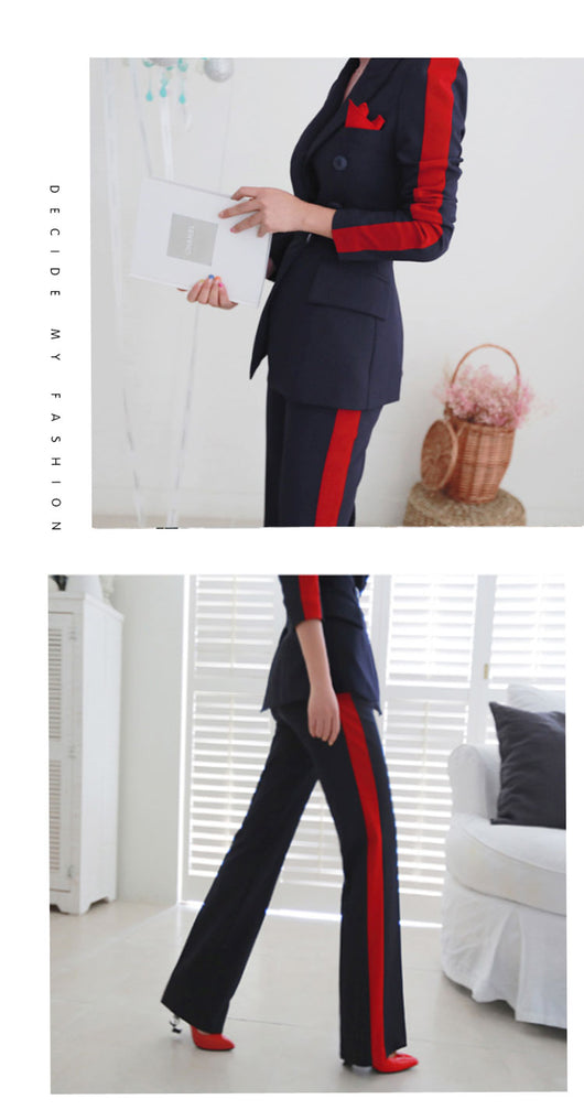 Blazer Ejecutivo Doble Botonadura Ajustado para Mujer - Image 11