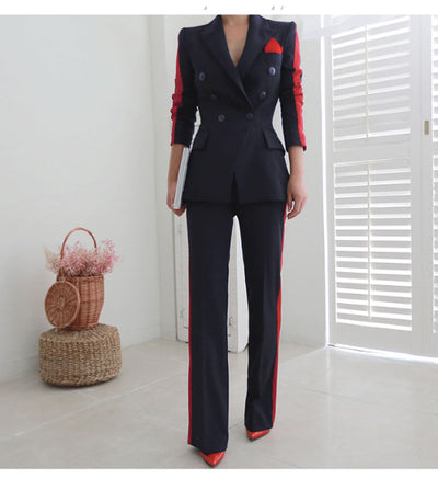 Blazer Ejecutivo Doble Botonadura Ajustado para Mujer - Image 13