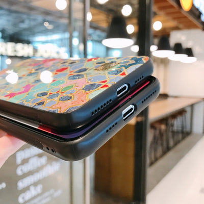 Funda para celular con diseño geométrico y lámina dorada - Image 12