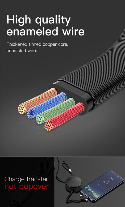 Cable de Carga Rápida Telescópico 3 en 1 - Image 20