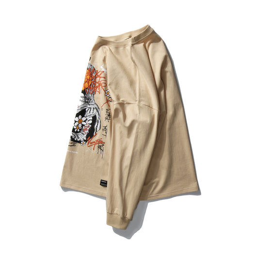 Playera Holgada Hip Hop para Parejas de Manga Larga - Image 27