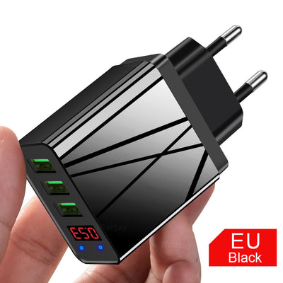 Cargador USB Triple Puerto con Pantalla LED 3A - Image 17