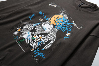 Playera Holgada Hip Hop para Parejas de Manga Larga - Image 32