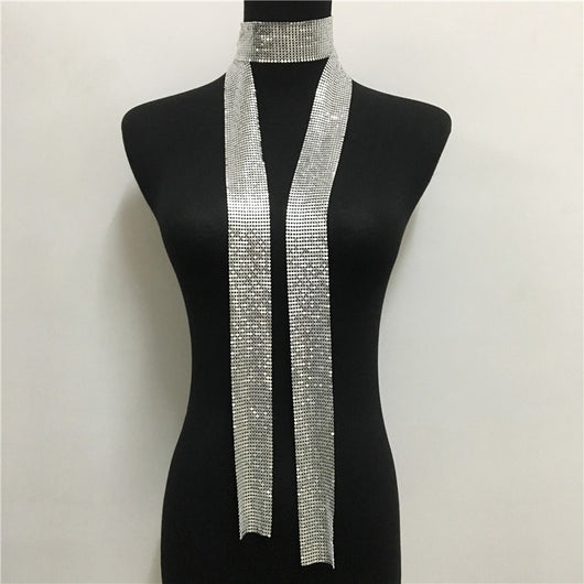 Collar de Lentejuelas con Empalme Metálico - Joyería Elegante - Image 6