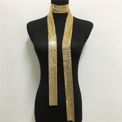 Collar de Lentejuelas con Empalme Metálico - Joyería Elegante - Image 7