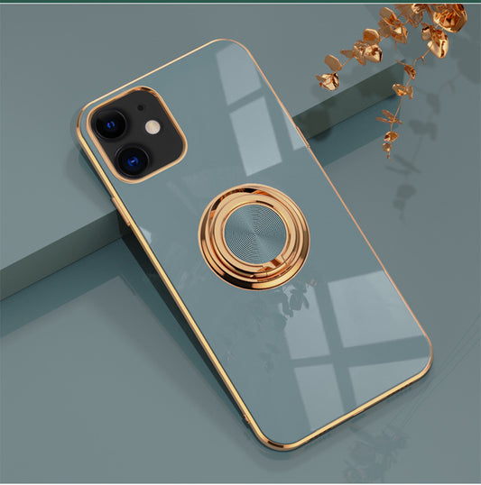 Funda de Silicona Premium para iPhone 12, 12 Pro, 12 mini, 11 Pro Max - Protección Elegante con Acabado Metalizado - Image 2