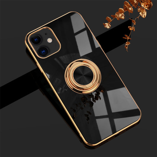 Funda de Silicona Premium para iPhone 12, 12 Pro, 12 mini, 11 Pro Max - Protección Elegante con Acabado Metalizado - Image 3