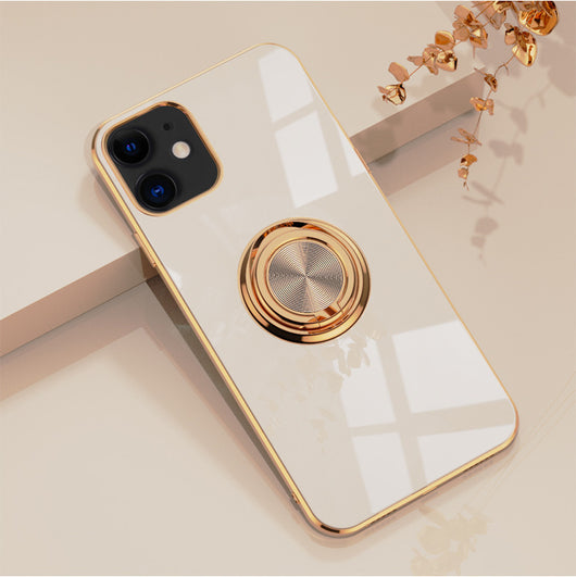 Funda de Silicona Premium para iPhone 12, 12 Pro, 12 mini, 11 Pro Max - Protección Elegante con Acabado Metalizado - Image 4