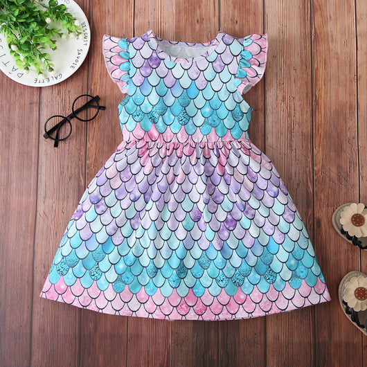 Vestido Estampado Escamas de Pez - Image 9