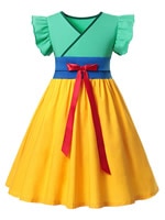 Vestido Princesa Infantil de Algodón para Niñas - Image 9