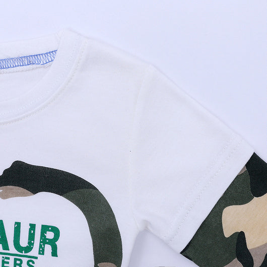 Camiseta Infantil Manga Larga Camuflaje Dinosaurio - Image 13
