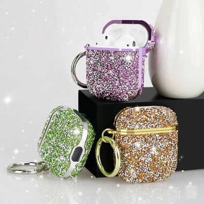 Estuche de Auriculares Bluetooth de Lujo con Incrustaciones de Diamantes - Image 8