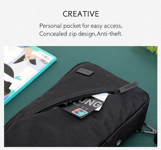 Mochila Pecho Deportiva para Hombre con Compartimento iPad y Compatibilidad Apple - Image 10