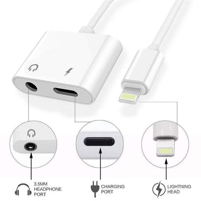 Adaptador 2 en 1 para Carga y Audio - Divisor de Auriculares - Image 3