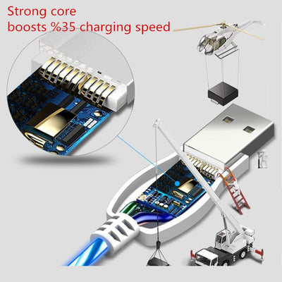 Cable de Carga USB con Luz LED Compatible para Teléfonos Móviles - Image 12