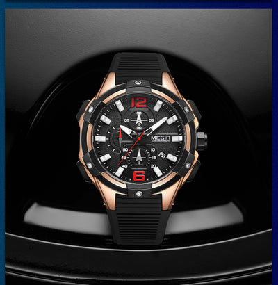 Reloj Deportivo Multifunción con Calendario Grande, Resistente al Agua y Correa de Silicona - Image 10