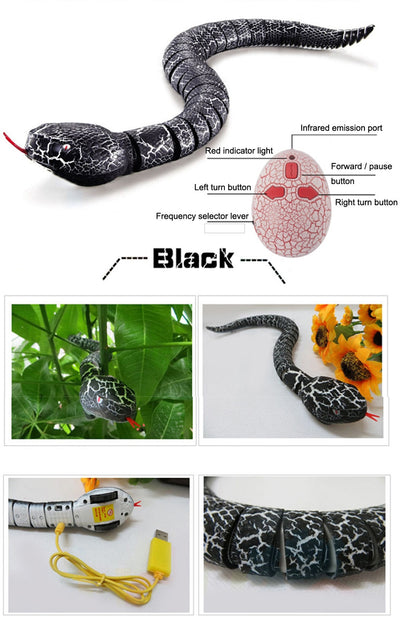 Serpiente Teledirigida con Control Remoto - Juguete Realista de Broma - Image 33