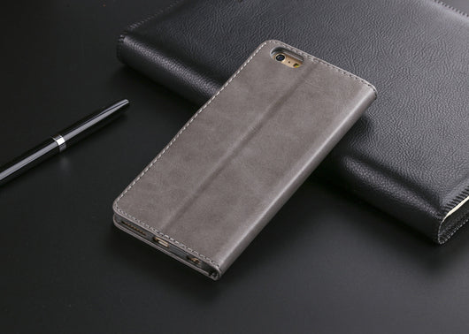 Billetera Retro de Cuero Legítimo con Soporte para Teléfono - Image 14