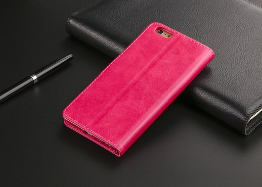 Billetera Retro de Cuero Legítimo con Soporte para Teléfono - Image 16