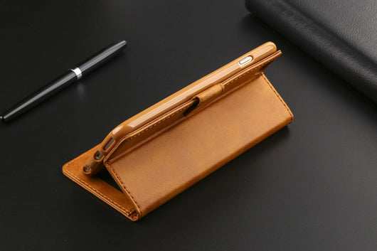 Billetera Retro de Cuero Legítimo con Soporte para Teléfono - Image 20