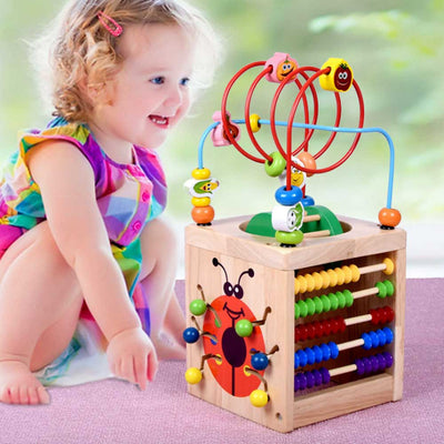 Puzzle de Escarabajo de Madera con Cuentas Grandes para Niños - Image 6