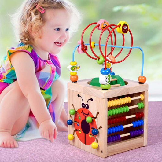 Puzzle de Escarabajo de Madera con Cuentas Grandes para Niños - Image 6