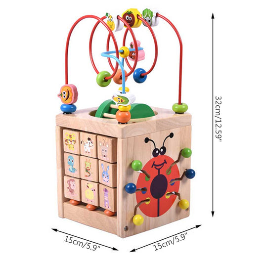 Puzzle de Escarabajo de Madera con Cuentas Grandes para Niños - Image 7