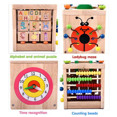 Puzzle de Escarabajo de Madera con Cuentas Grandes para Niños - Image 10