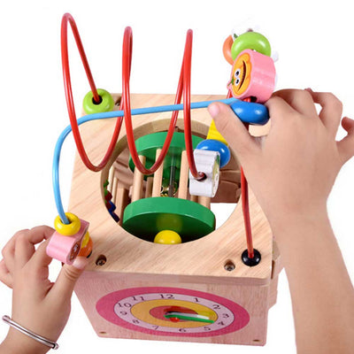 Puzzle de Escarabajo de Madera con Cuentas Grandes para Niños - Image 12