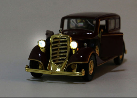 Auto Clásico de Aleación con Retroceso, Sonido y Luz LED - Image 9