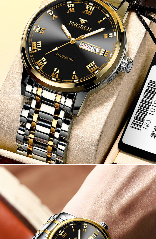 Reloj de Moda para Hombre con Banda de Acero Inoxidable y Esfera Luminosa - Image 14
