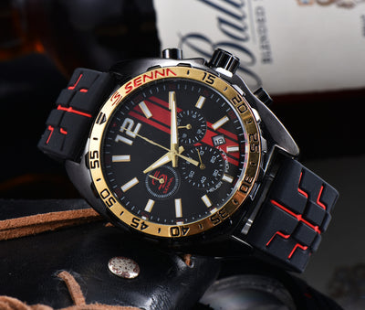 Reloj Deportivo Taijia de Cuarzo con Correa de Goma Roja y Segundero Funcional - Image 6