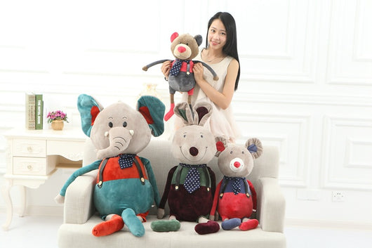 Peluches Surtidos Payaso, Elefante, Ratón, Conejo y Oso - Juego Familiar - Image 6