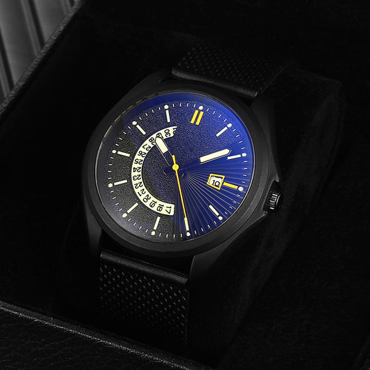 Reloj Deportivo Hombre Acero Inoxidable Luminoso con Calendario y Filtro Luz Azul - Image 17