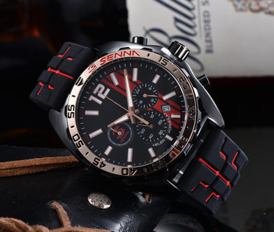 Reloj Deportivo Taijia de Cuarzo con Correa de Goma Roja y Segundero Funcional - Image 8
