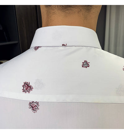 Camisa Floral Coreana Slim Fit para Hombre - Estampado Casual Moderno - Image 19