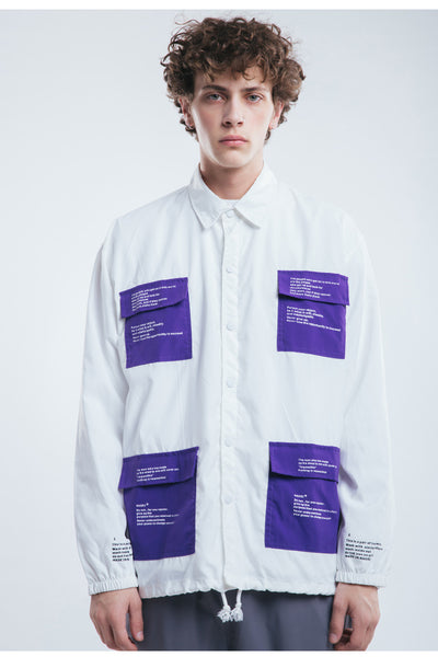 Camisa Impermeable y Cortavientos para Hombre - Diseño Urbano con Múltiples Bolsillos - Image 9