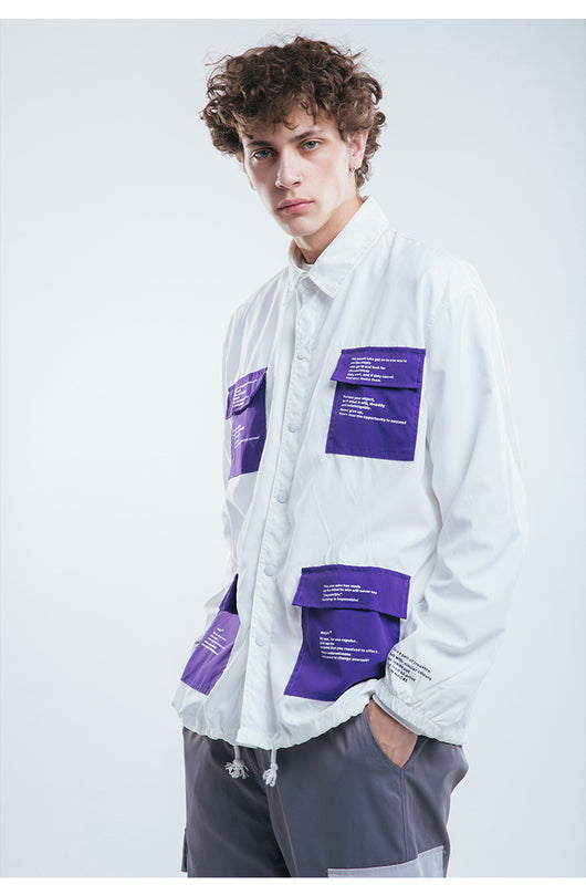 Camisa Impermeable y Cortavientos para Hombre - Diseño Urbano con Múltiples Bolsillos - Image 10