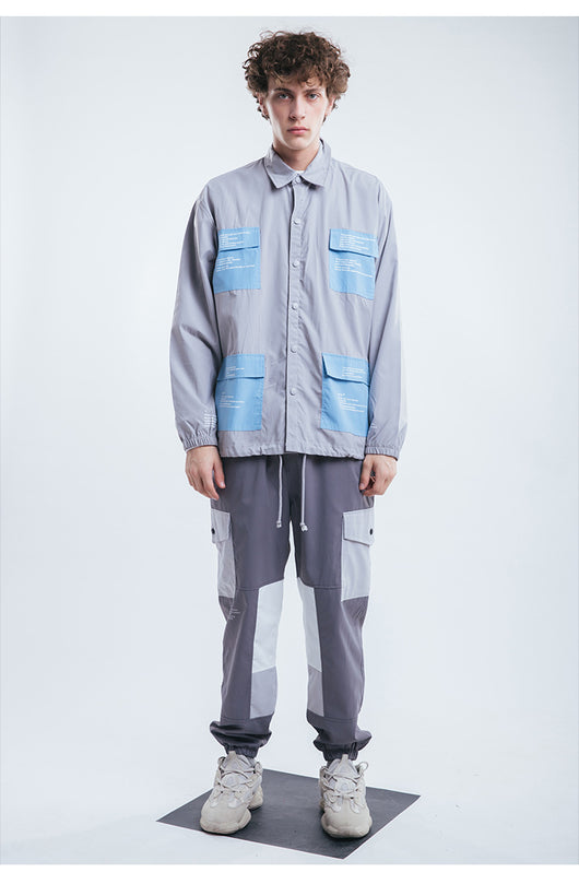 Camisa Impermeable y Cortavientos para Hombre - Diseño Urbano con Múltiples Bolsillos - Image 14