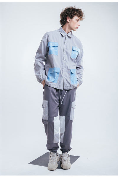 Camisa Impermeable y Cortavientos para Hombre - Diseño Urbano con Múltiples Bolsillos - Image 19