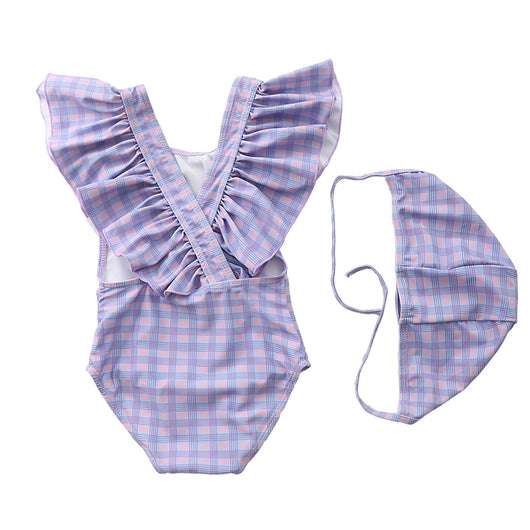 Traje de Baño Niña Una Pieza Princesa con Falda Tul y Detalles Brillantes - Image 38