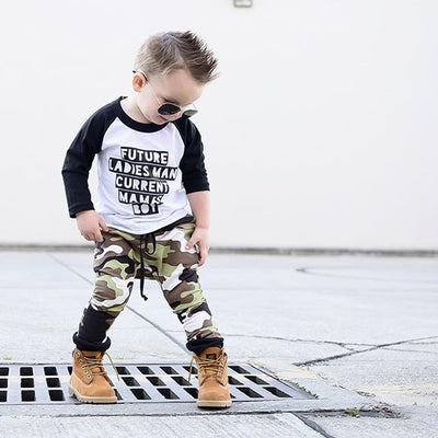Conjunto Infantil de Dos Piezas Estampado Camuflaje - Image 16