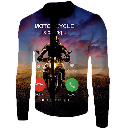 Chaqueta de Vuelo 3D con Estampado Digital para Hombre - Diseño Europeo y Americano - Image 15